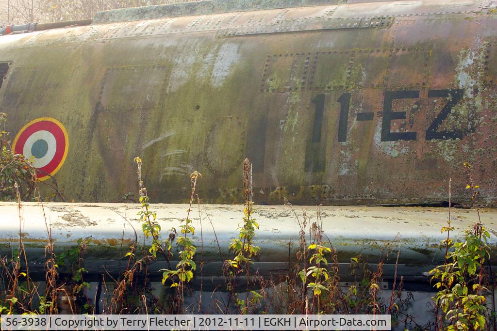 56-3938, 1956 North American F-100F Super Sabre C/N 243-214, 1956 North F-100F SUPER SABRE, c/n: 243-214 at Headcorn