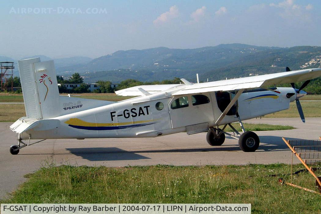 F-GSAT, Pilatus PC-6/B2-H4 Turbo Porter C/N 904, Pilatus PC-6/B2-H4 Turbo Porter [904] Verona-Boscomantico~I 17/07/2004