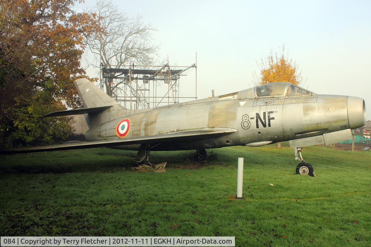 084, Dassault Mystere 4A C/N 84, 084 (8-NF), Dassault Mystere 4A, c/n: 84 at Headcorn