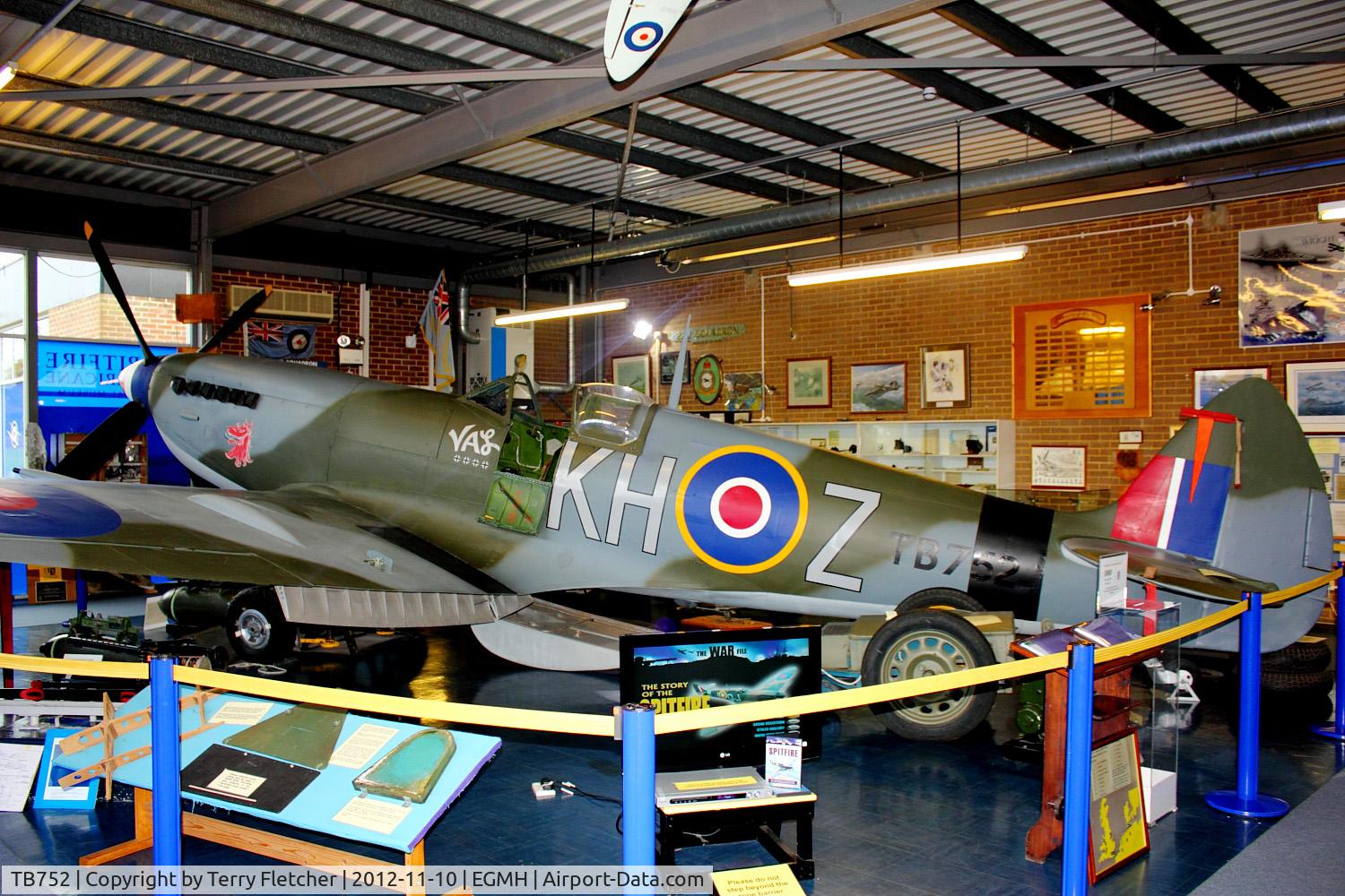 TB752, Supermarine 361 Spitfire LF.XVIe C/N CBAF.IX.4113, TB752 (KH-Z), Supermarine 361 Spitfire LF.XVIe, c/n: CBAF.IX.4113 at Manston Museum