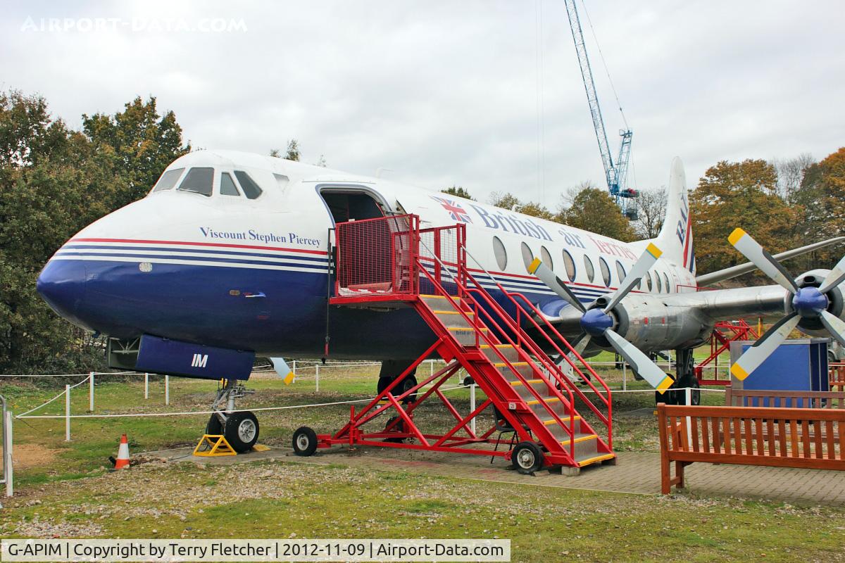 G-APIM, 1958 Vickers Viscount 806 C/N 412, 1958 Vickers Viscount 806, c/n: 412 at Brooklands Museum