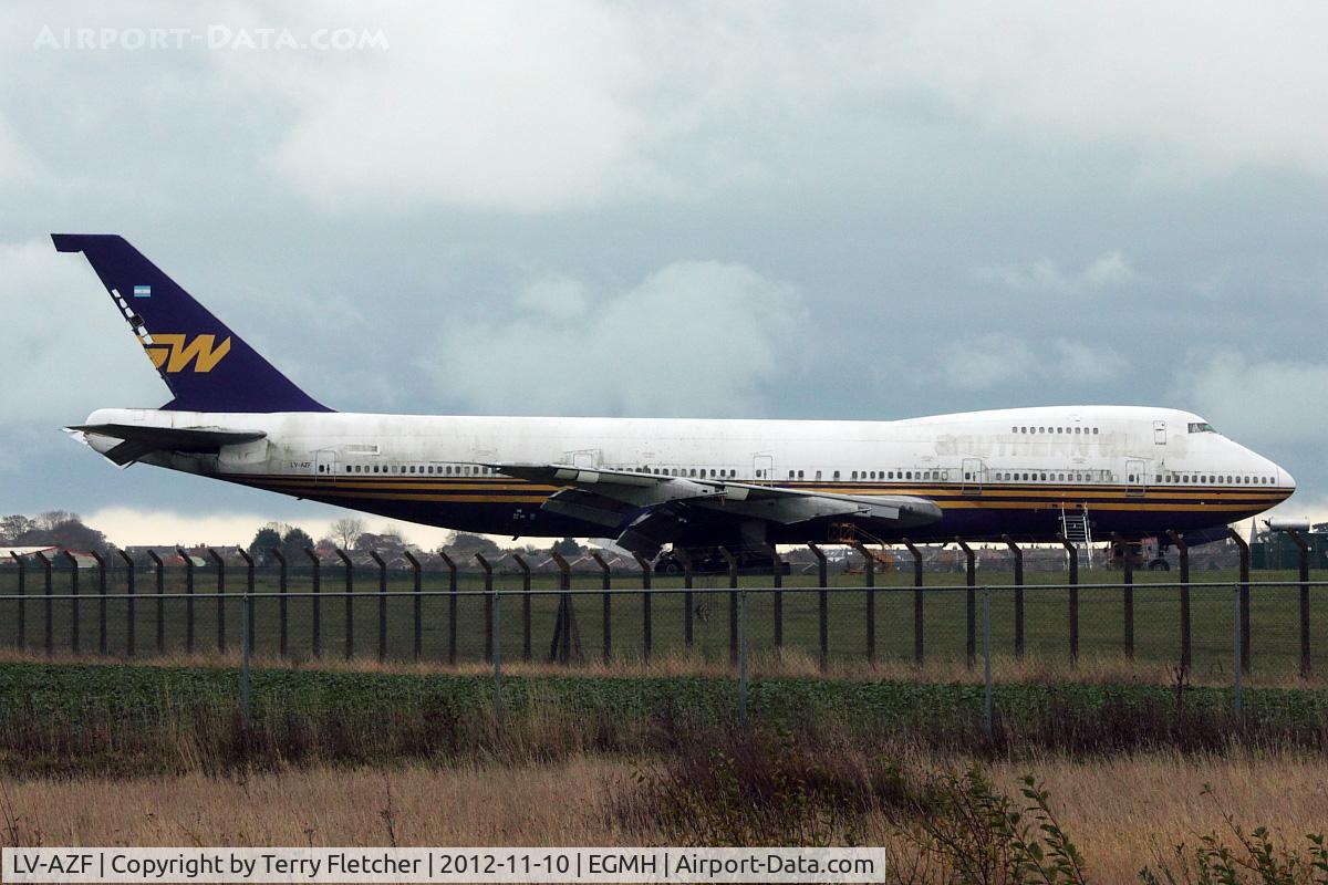 LV-AZF, 1983 Boeing 747-267B C/N 23048, Ex Southern Wings' Boeing 747-267B, c/n: 23048  WFU at Kent Int