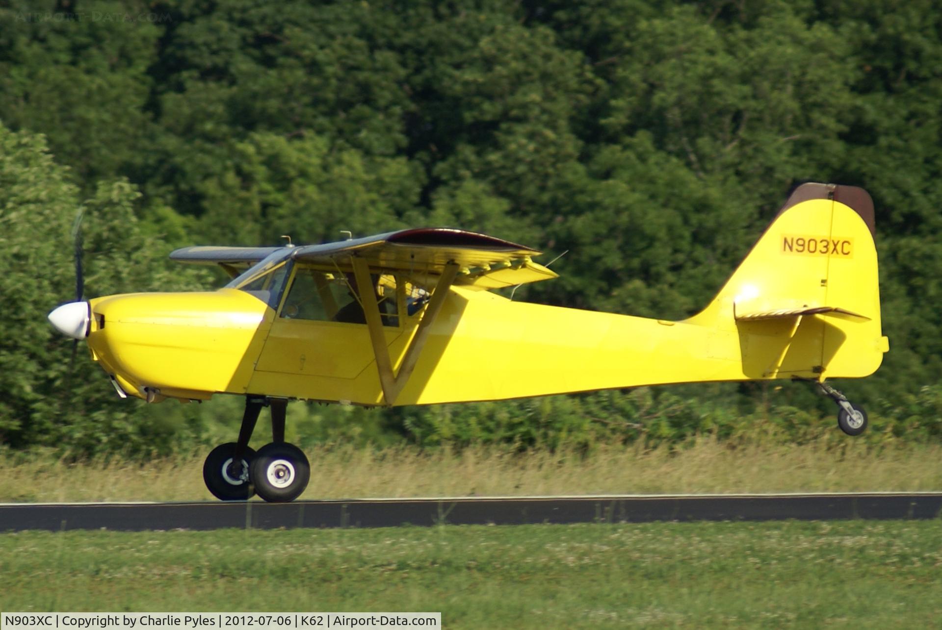N903XC, 2008 Skystar Kitfox Series 5 C/N 10903, Landing at K62 seeking affordable fuel