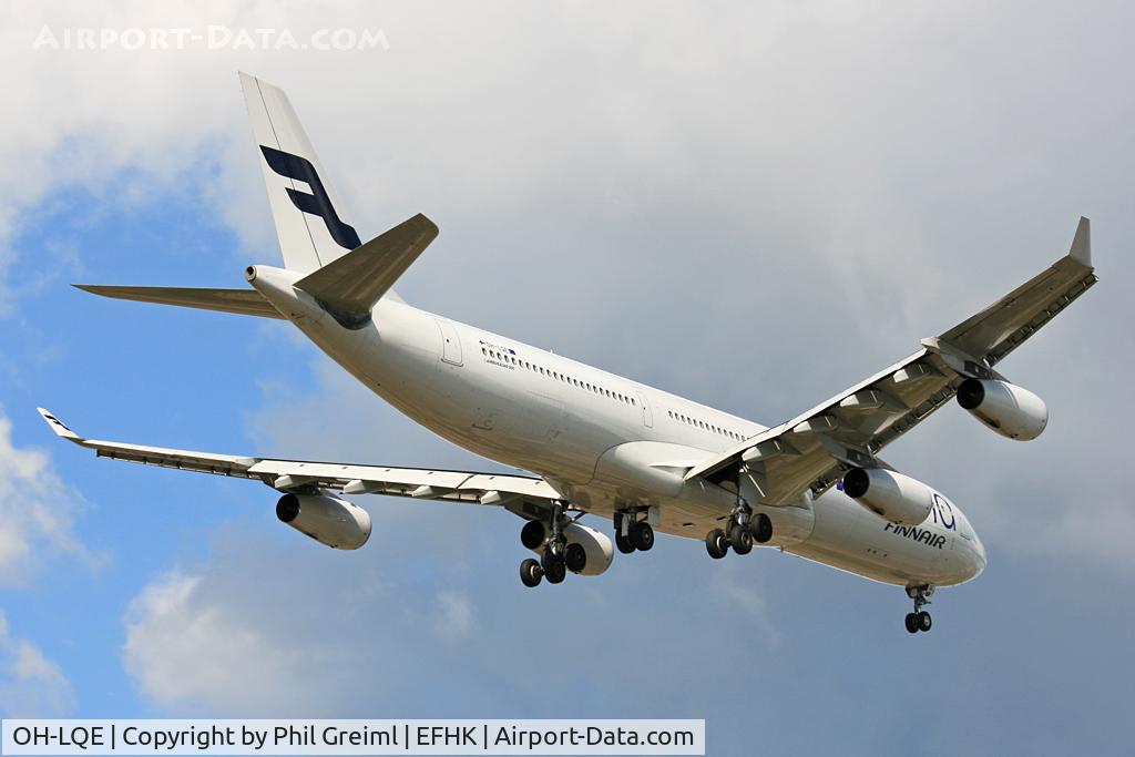 OH-LQE, 2008 Airbus A340-313E C/N 938, Taken at EFHK.