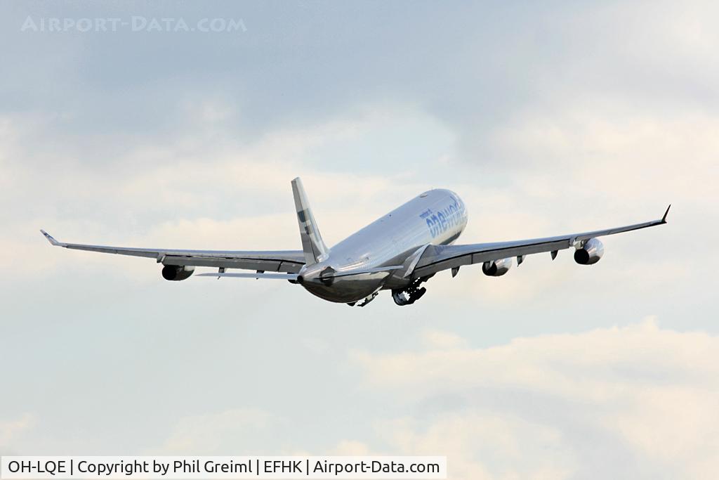 OH-LQE, 2008 Airbus A340-313E C/N 938, Taken at EFHK.