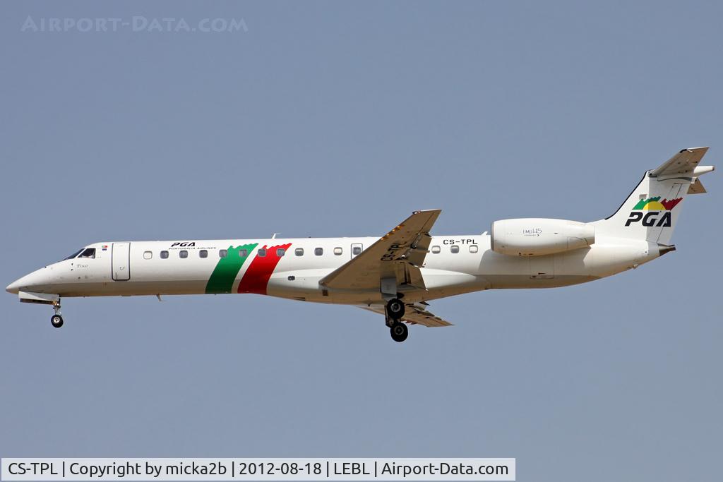 CS-TPL, 1988 Embraer EMB-145EP (ERJ-145EP) C/N 145051, Landing