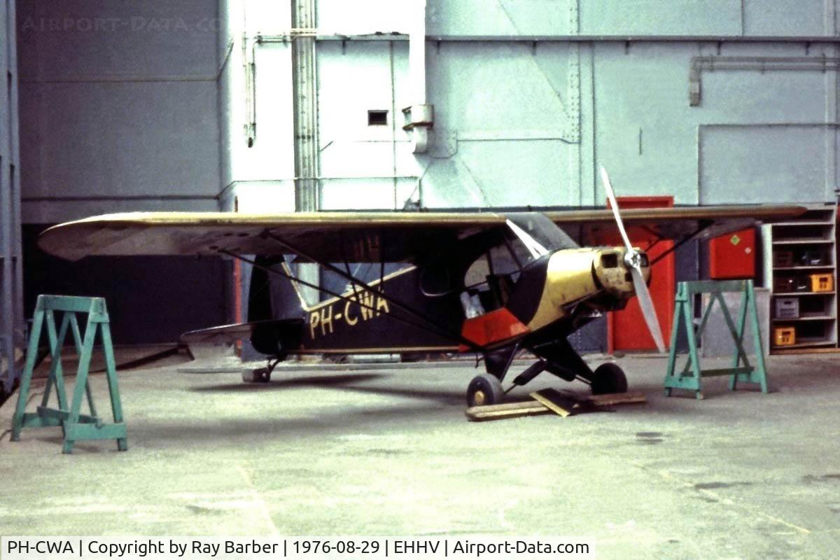 PH-CWA, 1952 Piper PA-18-150 Super Cub C/N 18-2065, Piper PA-18-150 [18-2065] Hilversum~PH 29/08/1976. Image taken from a slide.