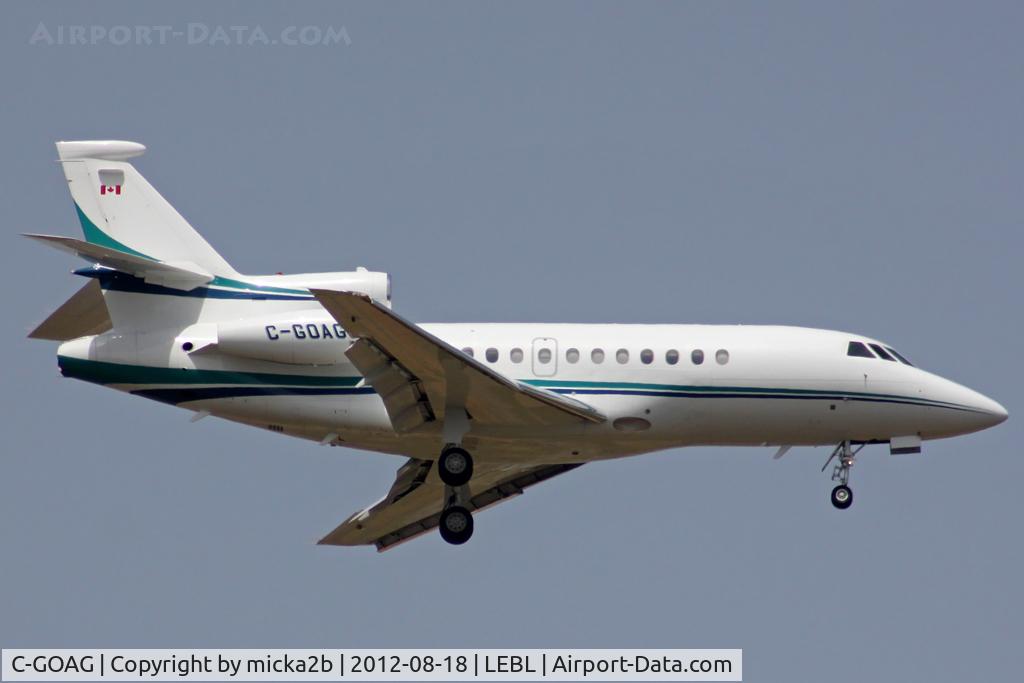 C-GOAG, 1997 Dassault Falcon 900EX C/N 15, Landing