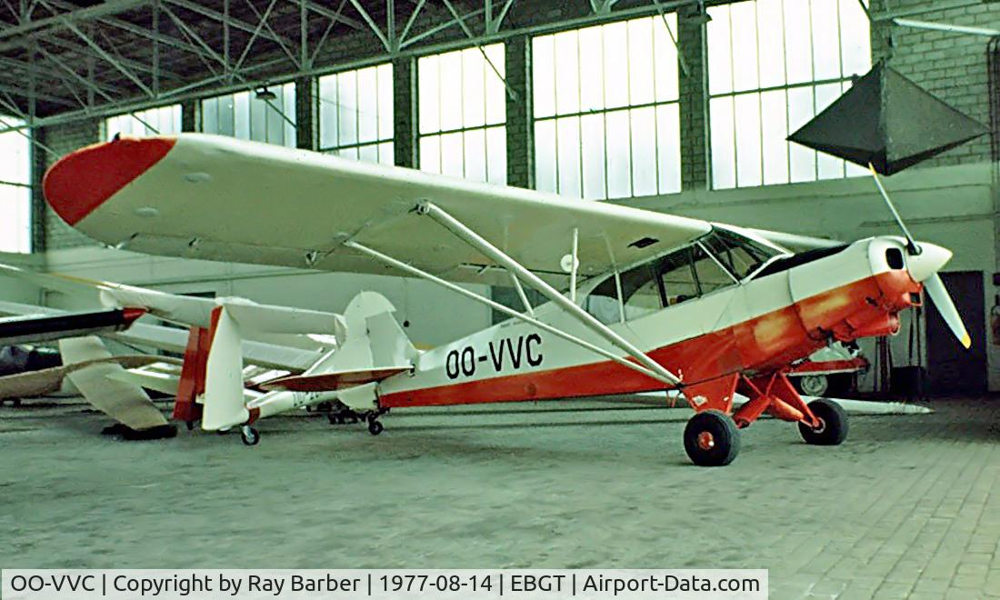 OO-VVC, 1965 Piper PA-18-150 Super Cub C/N 18-8286, Piper PA-18-150 [18-8286] Ghent~OO 14/08/1977. Image taken from a slide.