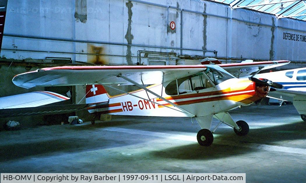 HB-OMV, 1958 Piper PA-18-95 Super Cub Super Cub C/N 18-6327, Piper PA-18-95 Super Cub [18-6327] Lausanne~HB 11/09/1997