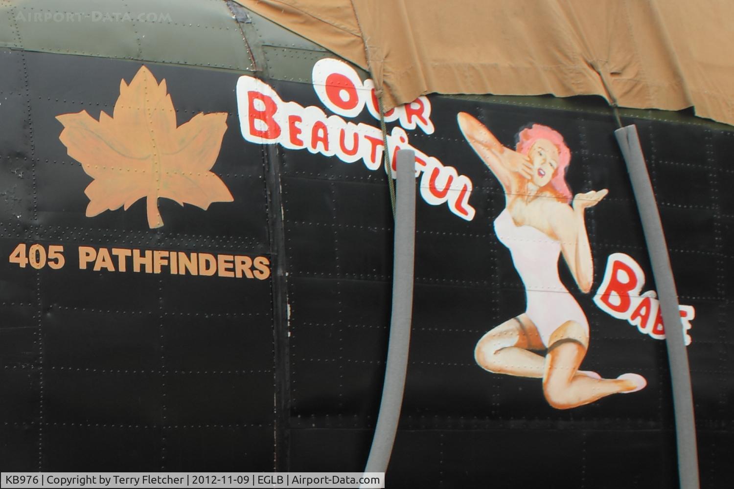 KB976, 1944 Victory Aircraft Avro 683 Lancaster B10 AR C/N 277, Artwork on 1944 Victory Aircraft Avro 683 Lancaster B10 AR, c/n: 277 at Brooklands Museum