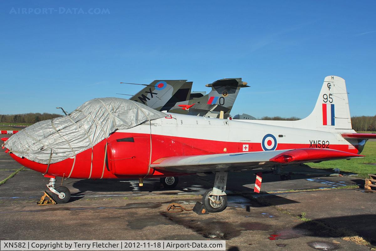 XN582, 1960 Hunting P-84 Jet Provost T.3A C/N PAC/W/11824, 1960 Hunting P-84 Jet Provost T.3A, c/n: PAC/W/11824 at Bruntingthorpe