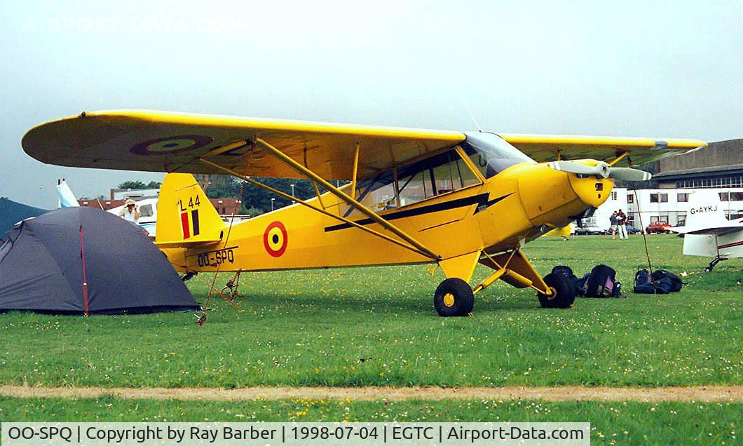 OO-SPQ, 1953 Piper L-18C Super Cub (PA-18-95) C/N 18-3118, Piper L-18C-95 Super Cub [18-3118] Cranfield~G 04/07/1998