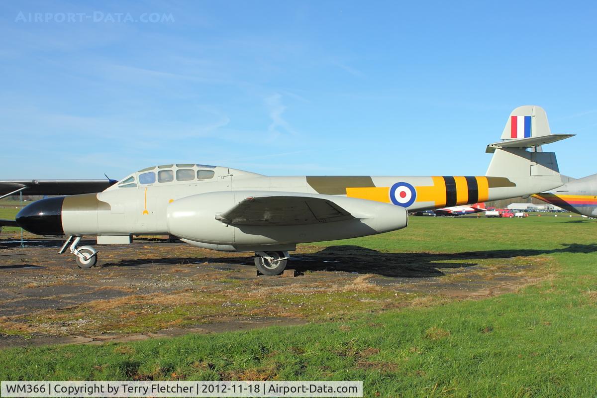 WM366, 1953 Gloster Meteor NF.13 C/N 5616, 1953 Gloster Meteor NF.13, c/n: 5616 recent repaint at Beech Restorations , Bruntingthorpe