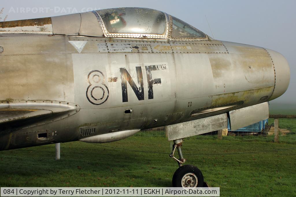 084, Dassault Mystere 4A C/N 84, 084 (8-NF), Dassault Mystere 4A, c/n: 84 at Headcorn