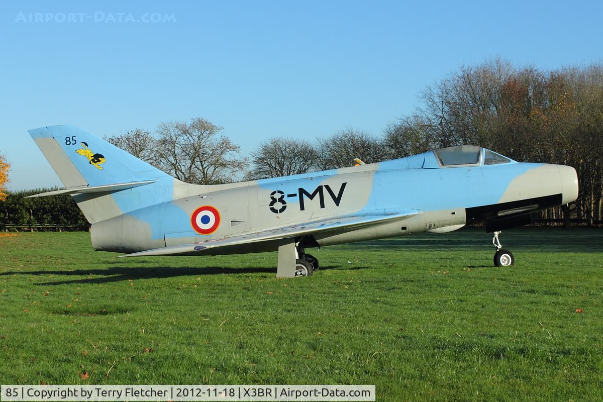 85, Dassault Mystère IVA C/N 85, 85 (8-MV), Dassault Mystère IVA, c/n: 85 - Gate Guardian at Bruntingthorpe