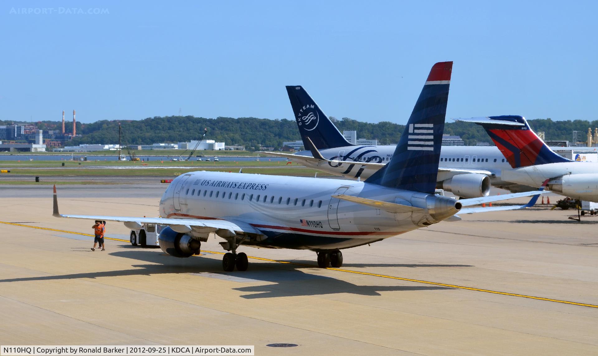 N110HQ, 2007 Embraer 175LR (ERJ-170-200LR) C/N 17000172, Taxi DCA