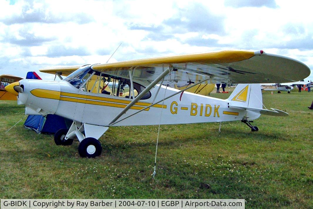 G-BIDK, 1958 Piper PA-18-150 Super Cub C/N 18-6591, Piper L-21A-105 Super Cub [18-565] Kemble~G 10/07/2004
