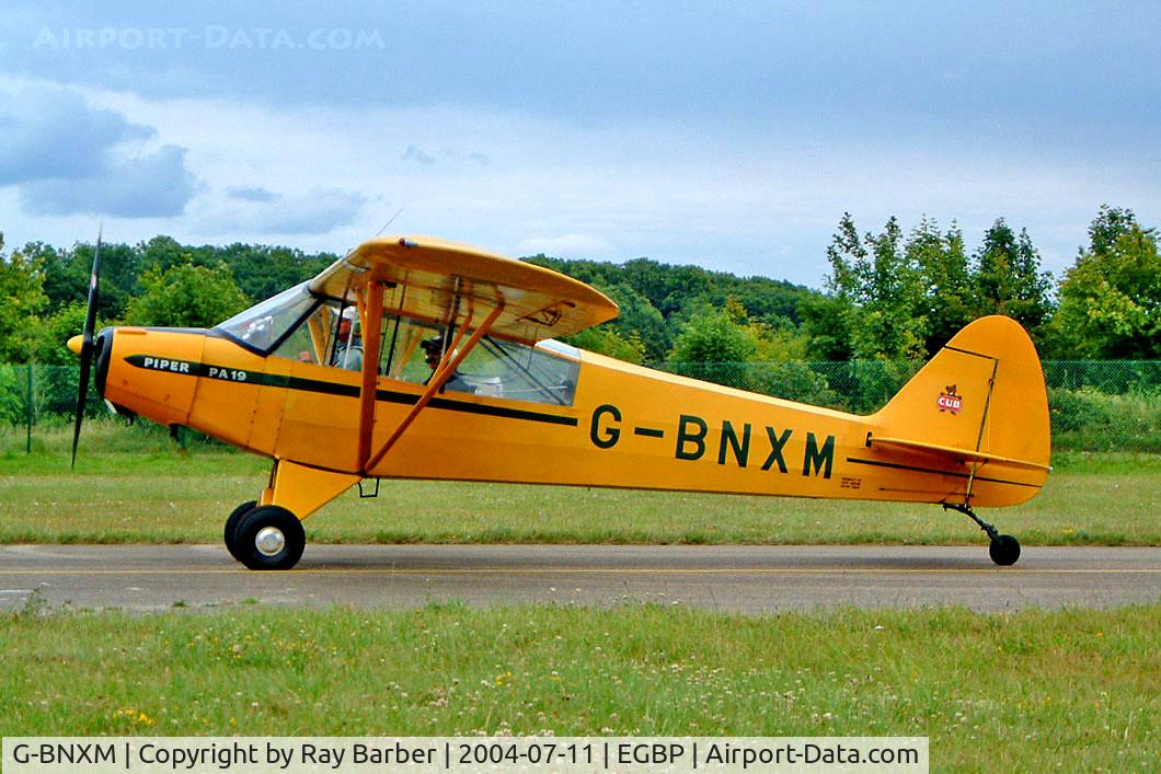 G-BNXM, 1954 Piper L-21B Super Cub (PA-18-135) C/N 18-4019, Piper L-21B-135 Super Cub [18-4019] Kemble~G 11/07/2004