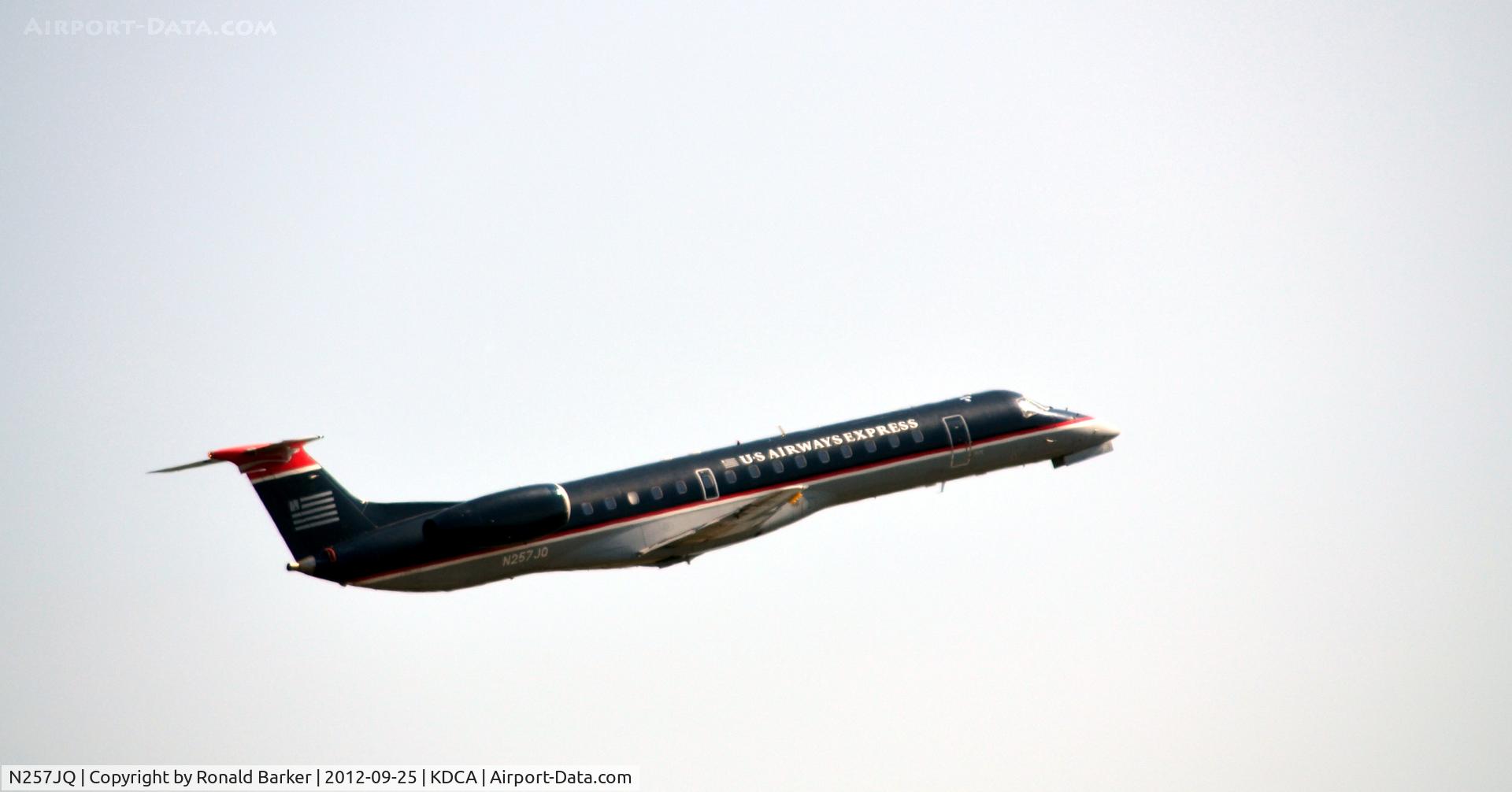 N257JQ, 2004 Embraer ERJ-145LR (EMB-145LR) C/N 14500812, Airborne DCA