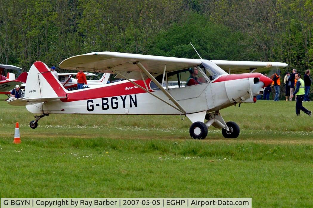 G-BGYN, 1977 Piper PA-18-150 Super Cub C/N 18-7709137, Piper PA-18-150 Super Cub [18-7709137] Popham~G 05/05/2007