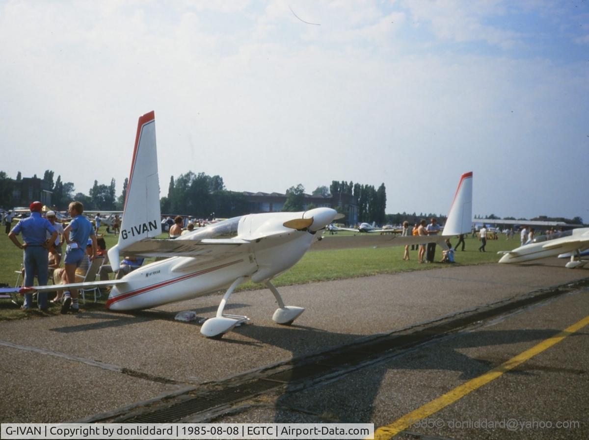 G-IVAN, 1981 Rutan Twin-EZ (VariEze Mod) C/N PFA 074-10502, EGTC, Cranfield, PFA, 