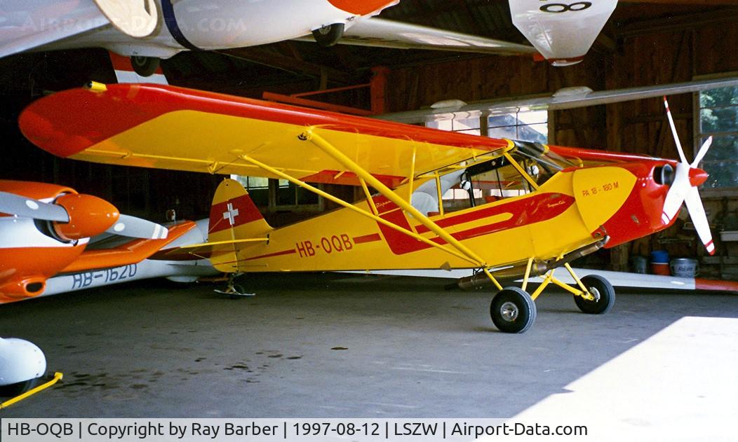 HB-OQB, 1972 Piper PA-18-180M C/N 18-8991, Piper PA-18-150 Super Cub [18-8991] Thun~HB 12/08/1997