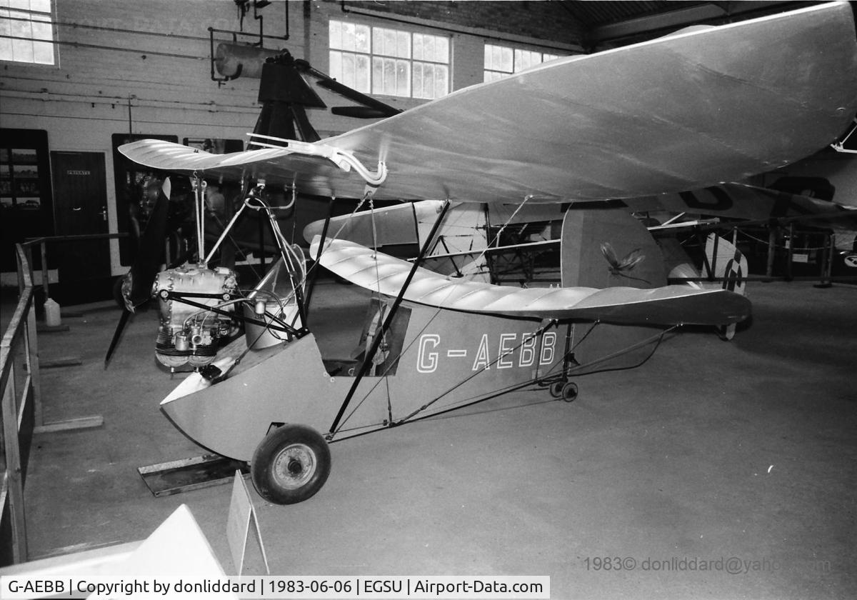 G-AEBB, Mignet HM.14 Pou-du-Ciel C/N KWO.1, G-AEBB duxford aifield  flying flea