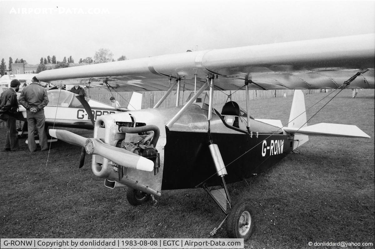 G-RONW, 1983 Clutton-Tabenor Fred Series 2 C/N PFA 029-10121, G-RONW cranfild pfa meeting 1983