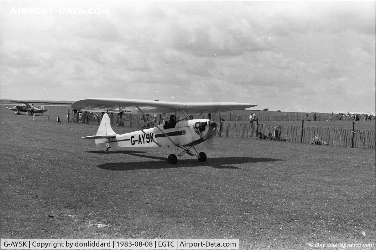 G-AYSK, 1971 Luton LA4A Minor C/N PFA 832, G-AYSK luton minor cranfield airfield PFA meeting 1983