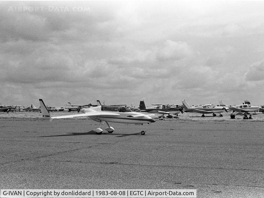 G-IVAN, 1981 Rutan Twin-EZ (VariEze Mod) C/N PFA 074-10502, G-IVAN  rutan VariEze cranfield airfield PFA meeting 1983
