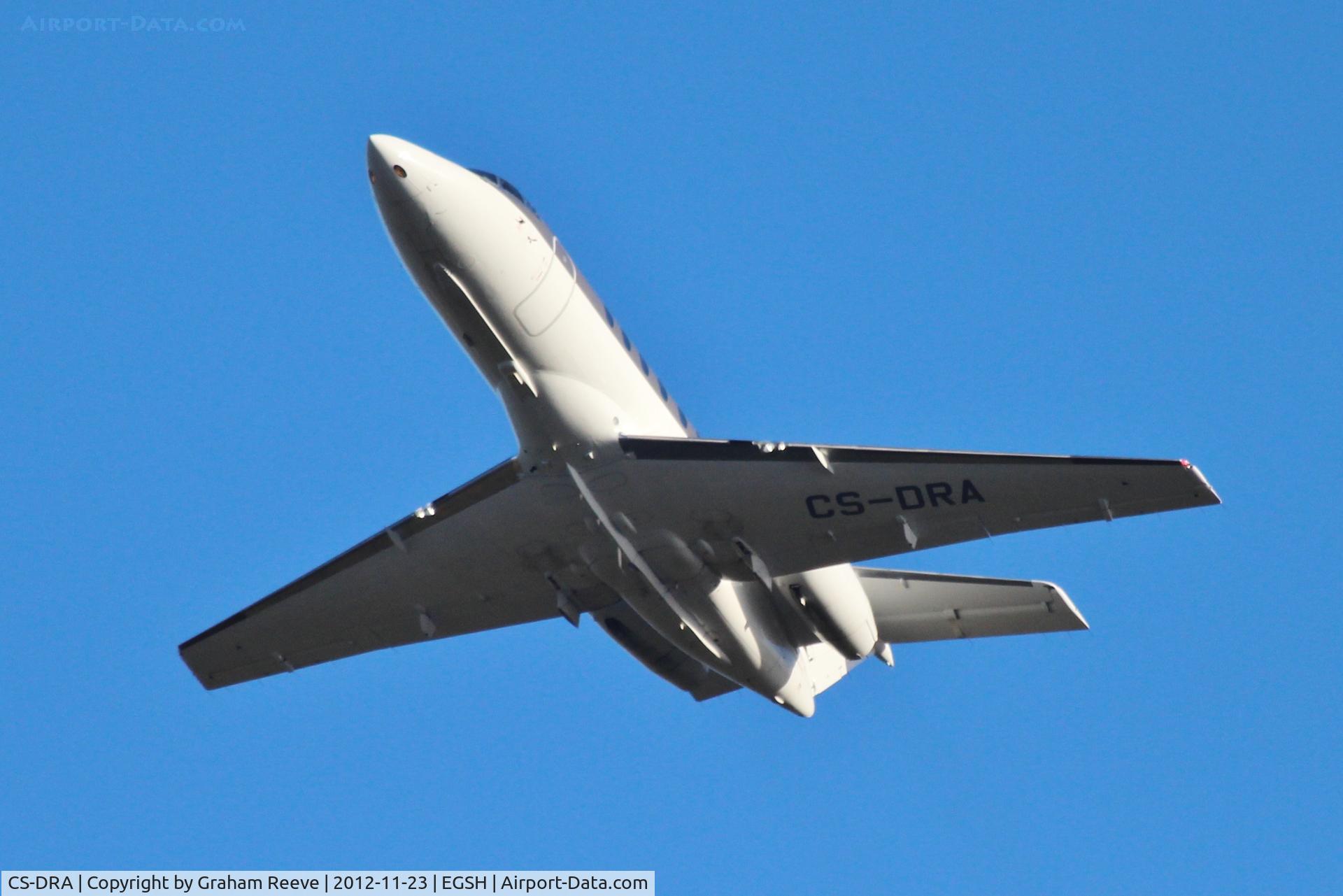 CS-DRA, 2004 Raytheon Hawker 800XP C/N 258686, Departing from Norwich.