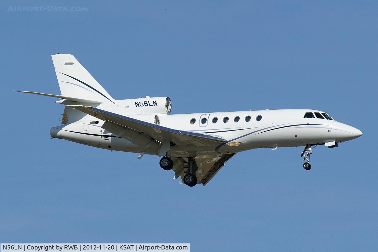 N56LN, 1981 Dassault Falcon 50 C/N 79, On approach 12R