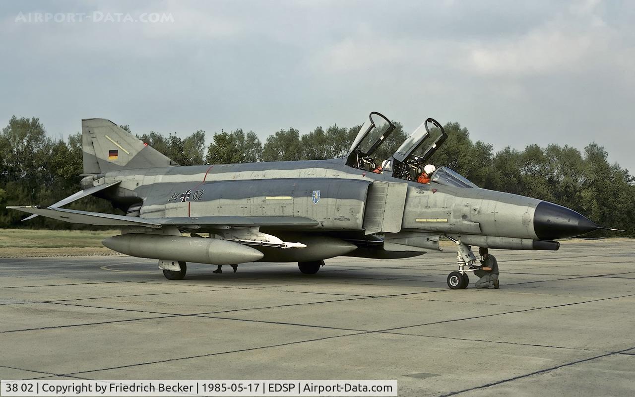 38 02, McDonnell Douglas F-4F Phantom II C/N 4611, last chance inspection at Fliegerhorst Pferdsfeld
