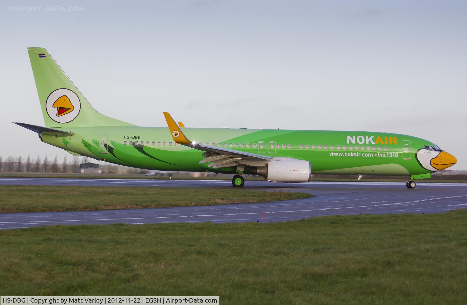 HS-DBG, 2007 Boeing 737-8FH C/N 35094/2195, Departing EGSH.