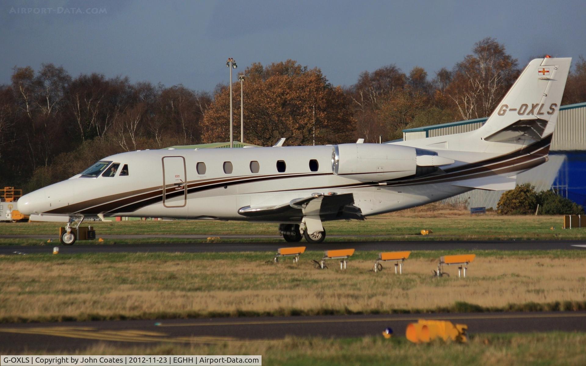 G-OXLS, 2007 Cessna 560XL Citation Excel C/N 560-5675, Arriving to Sigs.