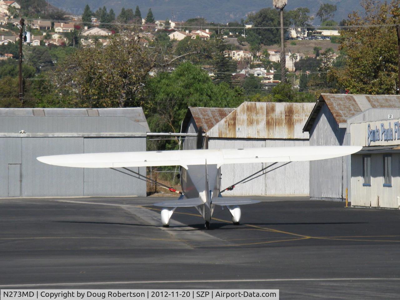 N273MD, 2008 Dickenson Howard DGA-21 (Replicate) C/N 001, 2008 DICKENSON HOWARD DGA-21, P&W R-1340-57 Wasp 600 Hp, taxi to hangar