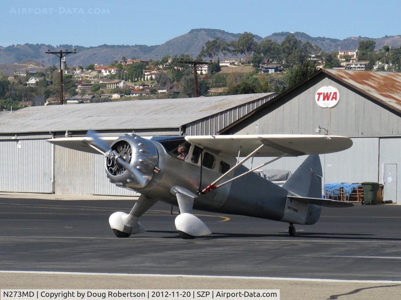 N273MD, 2008 Dickenson Howard DGA-21 (Replicate) C/N 001, 2008 DICKENSON HOWARD DGA-21 'Mr. DICKENSON', P&W R-1340-57 Wasp 600 Hp radial, taking the active