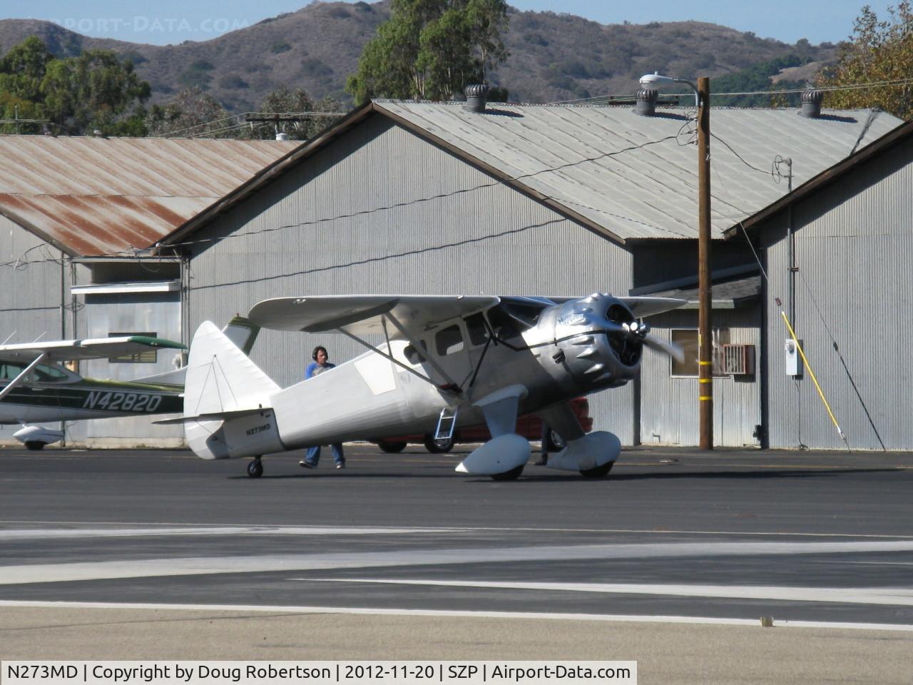 N273MD, 2008 Dickenson Howard DGA-21 (Replicate) C/N 001, 2008 DICKENSON HOWARD DGA-21 'Mr. DICKENSON', P&W R-1340-57 Wasp 600 Hp radial, taxi to 22