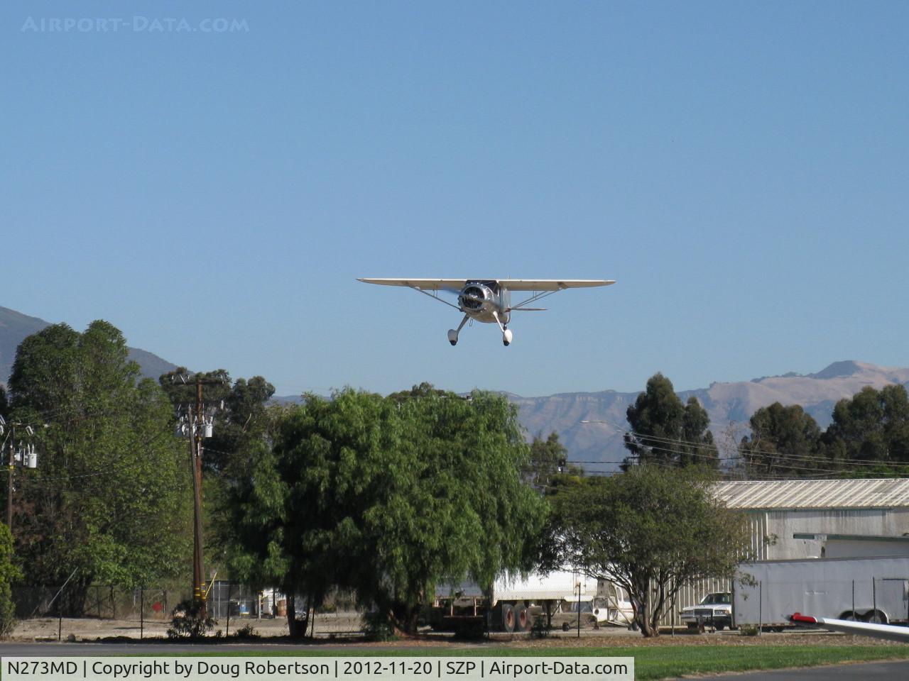 N273MD, 2008 Dickenson Howard DGA-21 (Replicate) C/N 001, 2008 DICKENSON HOWARD DGA-21 'Mr. DICKENSON', P&W R-1340-57 Wasp 600 Hp radial, on final Rwy 22