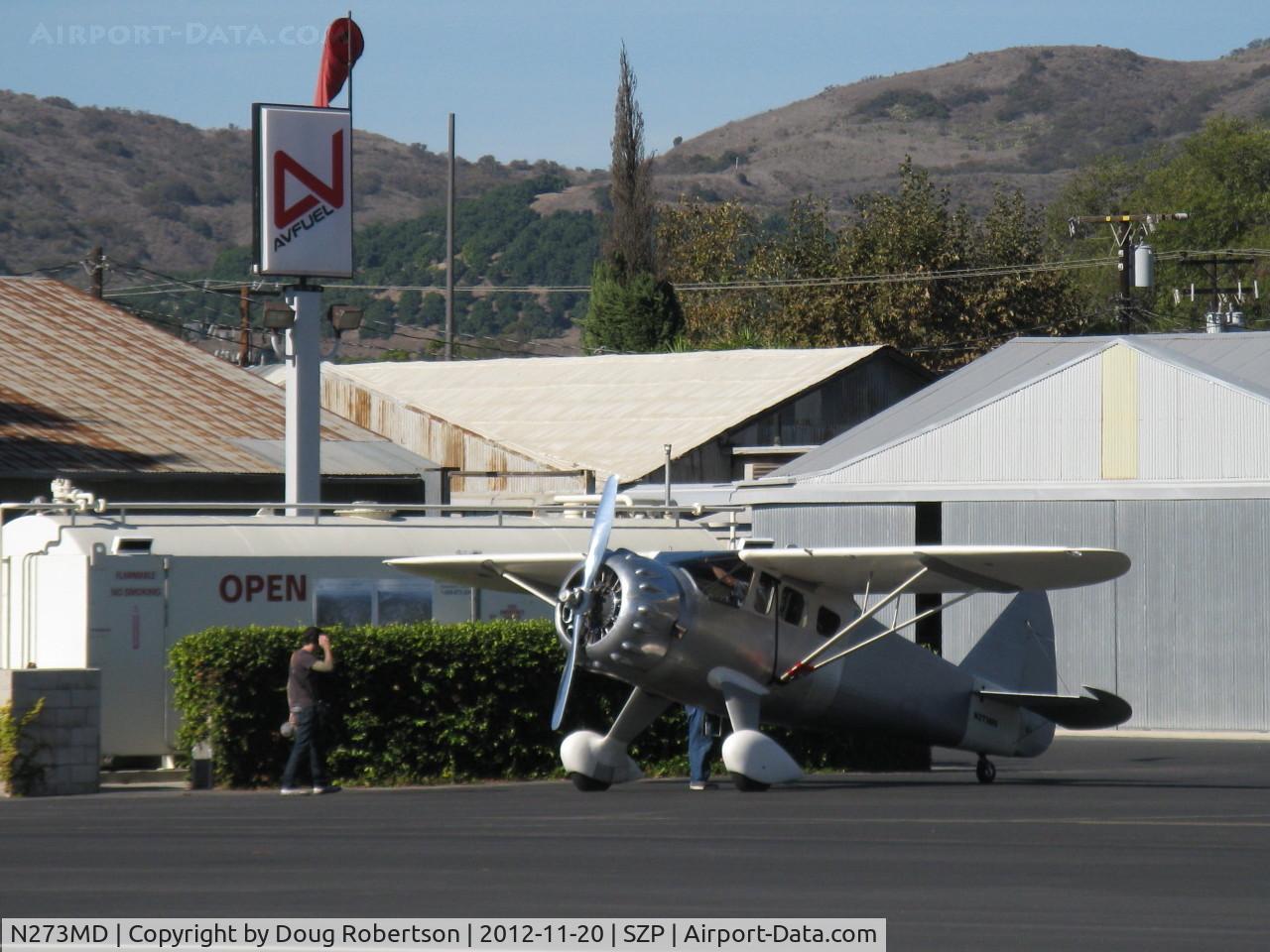 N273MD, 2008 Dickenson Howard DGA-21 (Replicate) C/N 001, 2008 DICKENSON HOWARD DGA-21 'Mr. DICKENSON', P&W R-1340-57 Wasp 600 Hp radial, refueling with videocam coverage