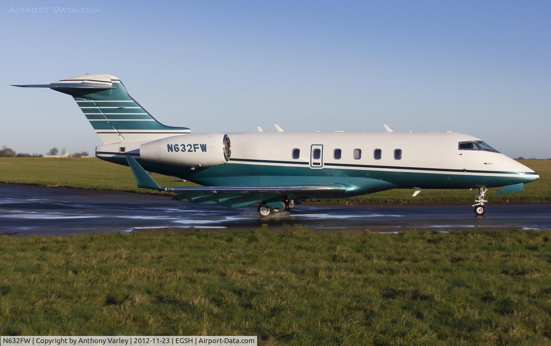N632FW, 2008 Bombardier Challenger 300 (BD-100-1A10) C/N 20195, Taxiing away from SaxonAir.