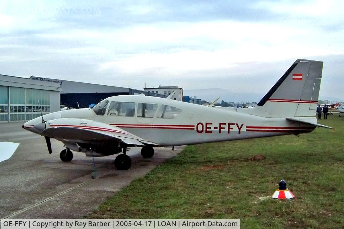 OE-FFY, 1974 Piper PA-23-250 Aztec E C/N 27-7405365, Piper PA-23-250 Aztec E [27-7405365]  Weiner-Neustadt Ost~OE 17/04/2005