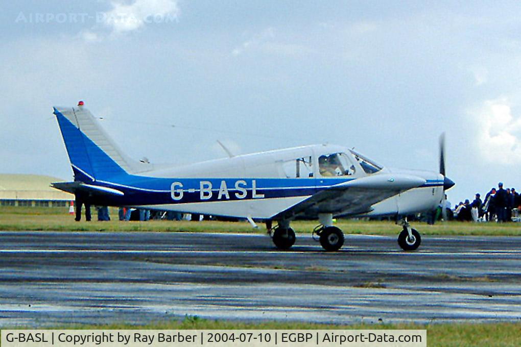 G-BASL, 1972 Piper PA-28-140 Cherokee F C/N 28-7325195, Piper PA-28-140 Cherokee F [28-7325195] Kemble~G 10/07/2004
