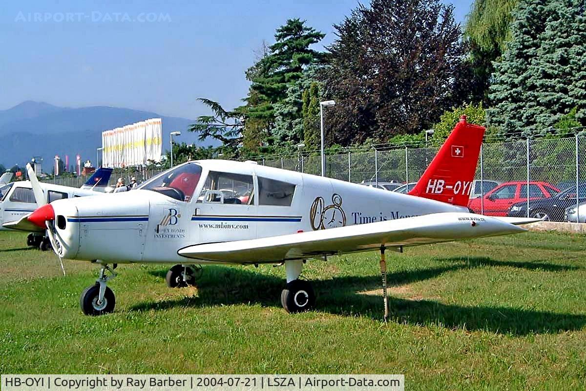 HB-OYI, 1966 Piper PA-28-140 Cherokee C/N 28-21466, Piper PA-28-140 Cherokee [28-21466] Lugano~HB 21/07/2004