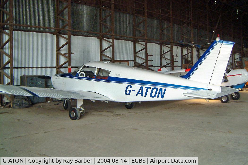 G-ATON, 1966 Piper PA-28-140 Cherokee C/N 28-21654, Piper PA-28-140 Cherokee [28-21654] Shobdon~G 14/08/2004