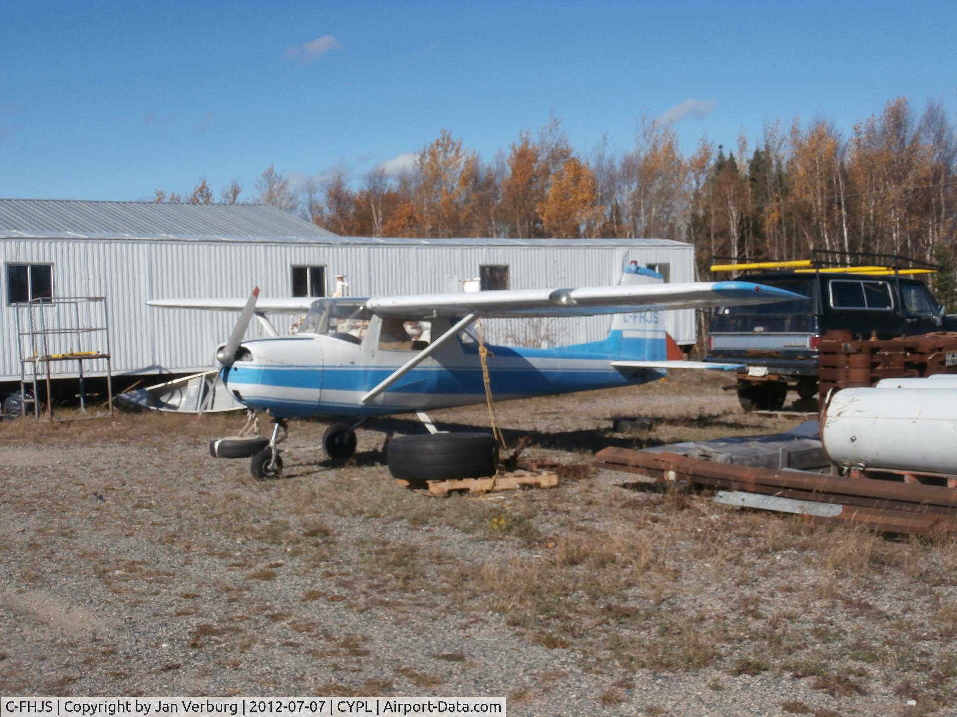 C-FHJS, 1965 Cessna 150E C/N 15060973, I am the new owner of hjs an she sits in Pickle Lake ontario