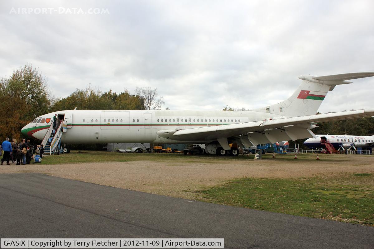 G-ASIX, 1963 Vickers VC10 Srs 1103 C/N 820, 1964 Vickers VC10 Srs 1103, c/n: 820 at Brooklands Museum