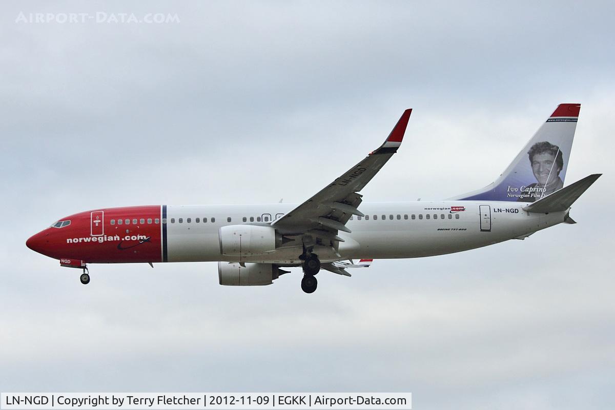 LN-NGD, 2012 Boeing 737-8JP C/N 39049/4161, Boeing 737- 8JP, c/n: 39049/4161 at Gatwick