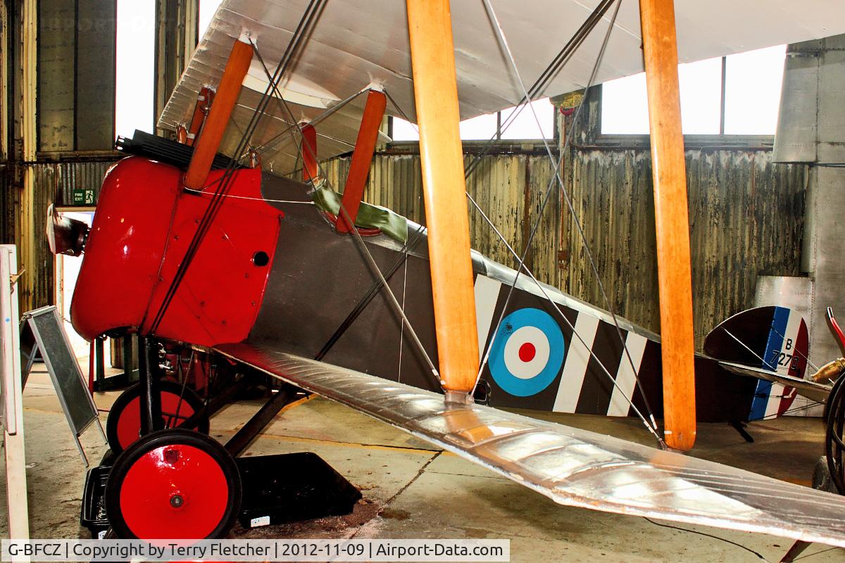 G-BFCZ, 1977 Sopwith F.1 Camel Replica C/N WA2, G-BFCZ (B7270), 1977 Sopwith F.1 Camel (replica), c/n: WA2 at Brooklands MUseum